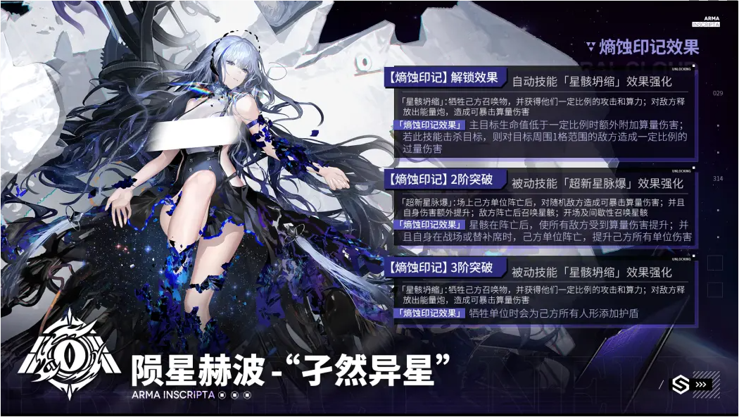 《少女前线：云图计划》陨星赫波武装印记效果介绍一览